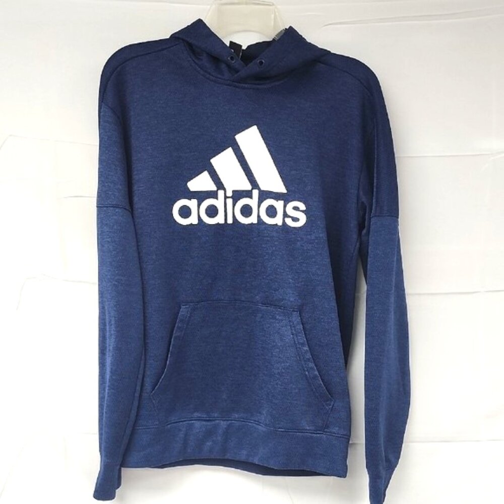 Adidas Men's Blue Hoodie Climawarm